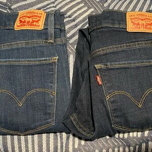 Levi's Women's Skinny 311 shaping skinny Jeans in Dark and Medium Blue